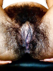 Bushy girl show pussy porn pics